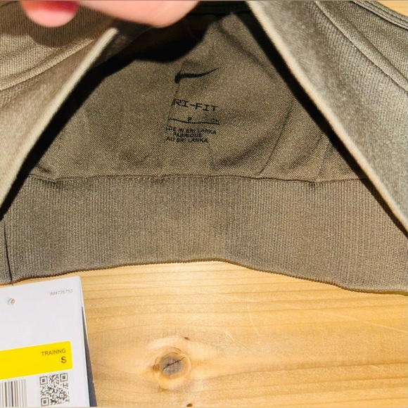 NEW Nike Girls Dri-FIT Indy Sports Bra Olive Size Small Sweat Wicking Training - Picture 7 of 9